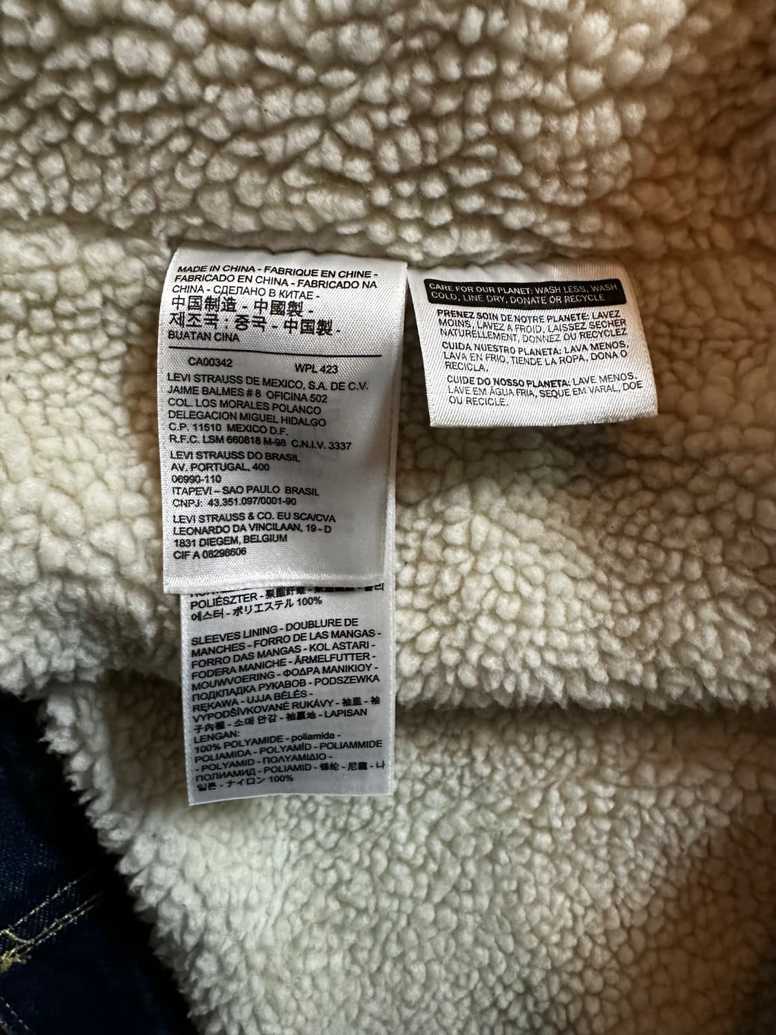 리바이스 쉐르파 데님 자켓 S 상품이미지3