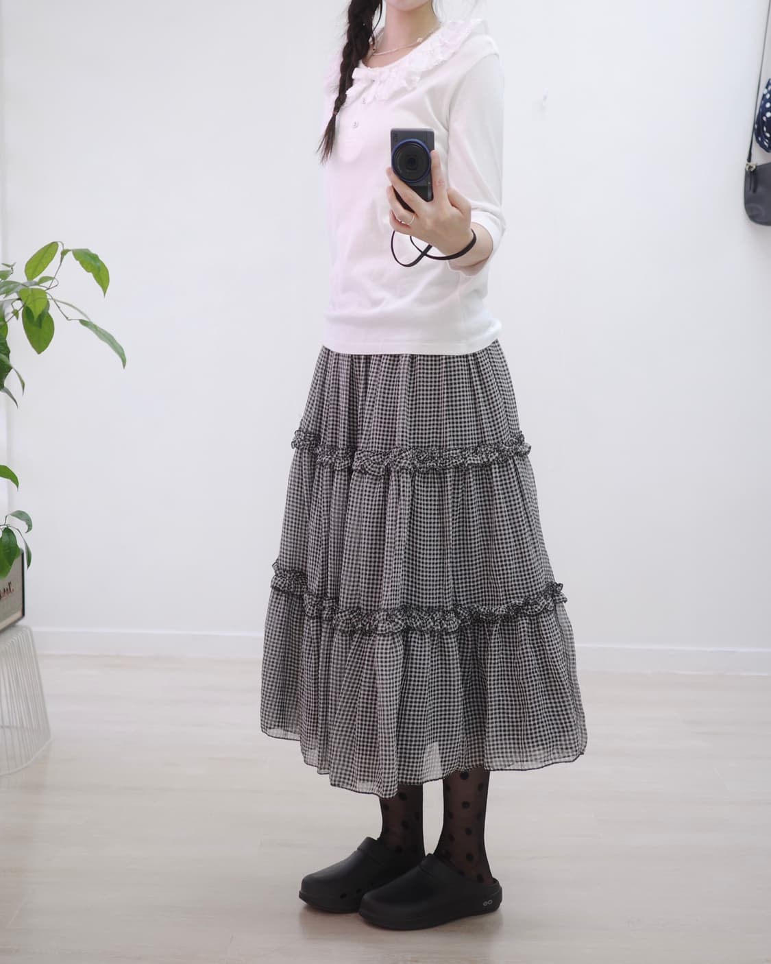 Catherine cottage check Skirt 상품이미지6