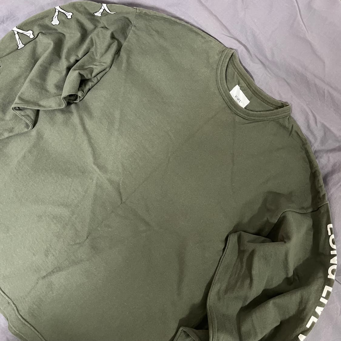 더블탭스 22AW LXLXW 롱슬리브 티셔츠 올리브 드랩 02 상품이미지2