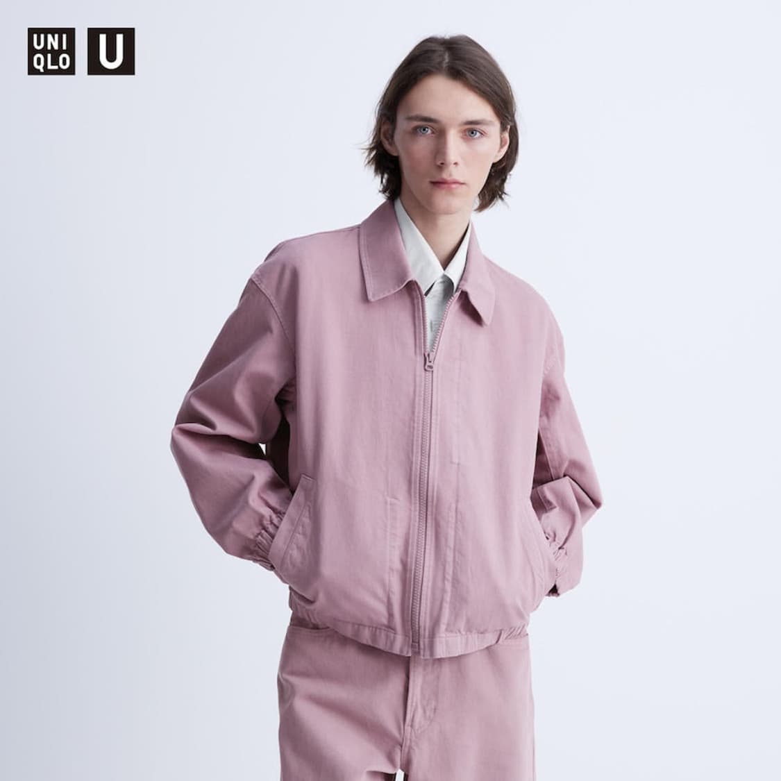 유니클로U/ 집업 블루종 오프화이트/ XXL 상품이미지4