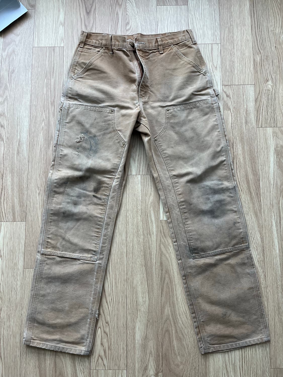 00‘s 칼하트 더블니 팬츠 B01 BRN USA 상품이미지1