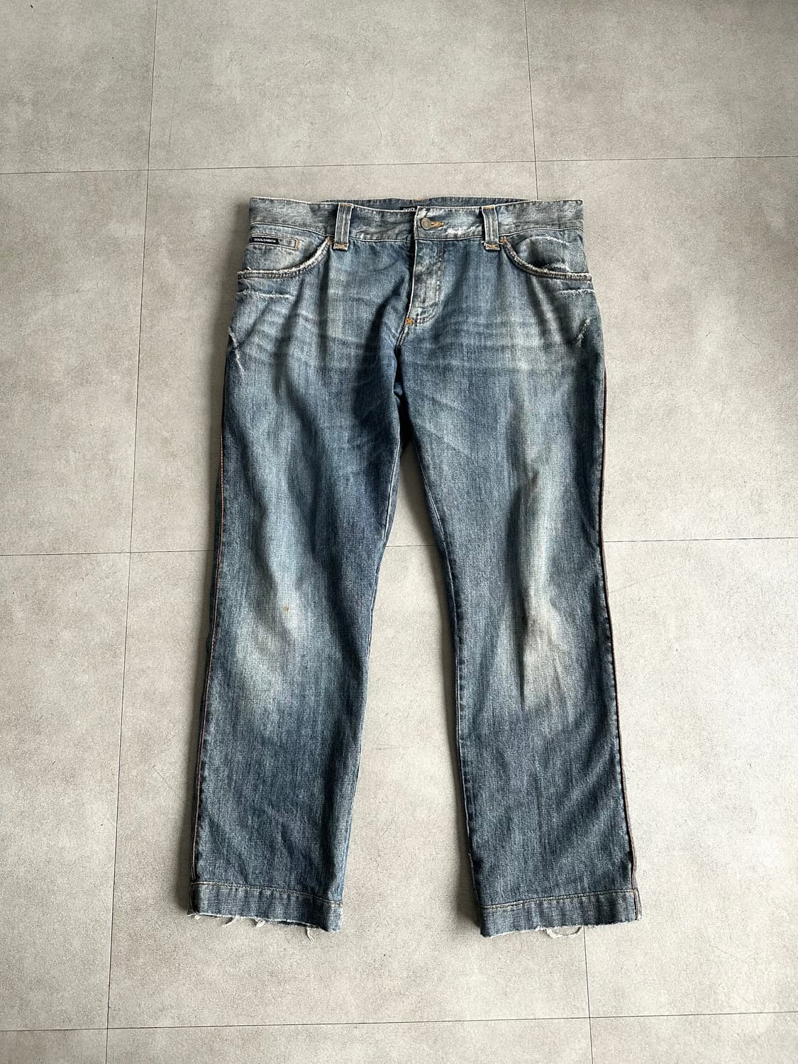 돌체앤가바나 파이톤 데님 새깅진 상품이미지4