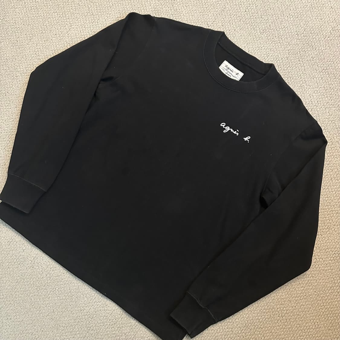 Agnes b 아네스베 로고 맨투맨 상품이미지2