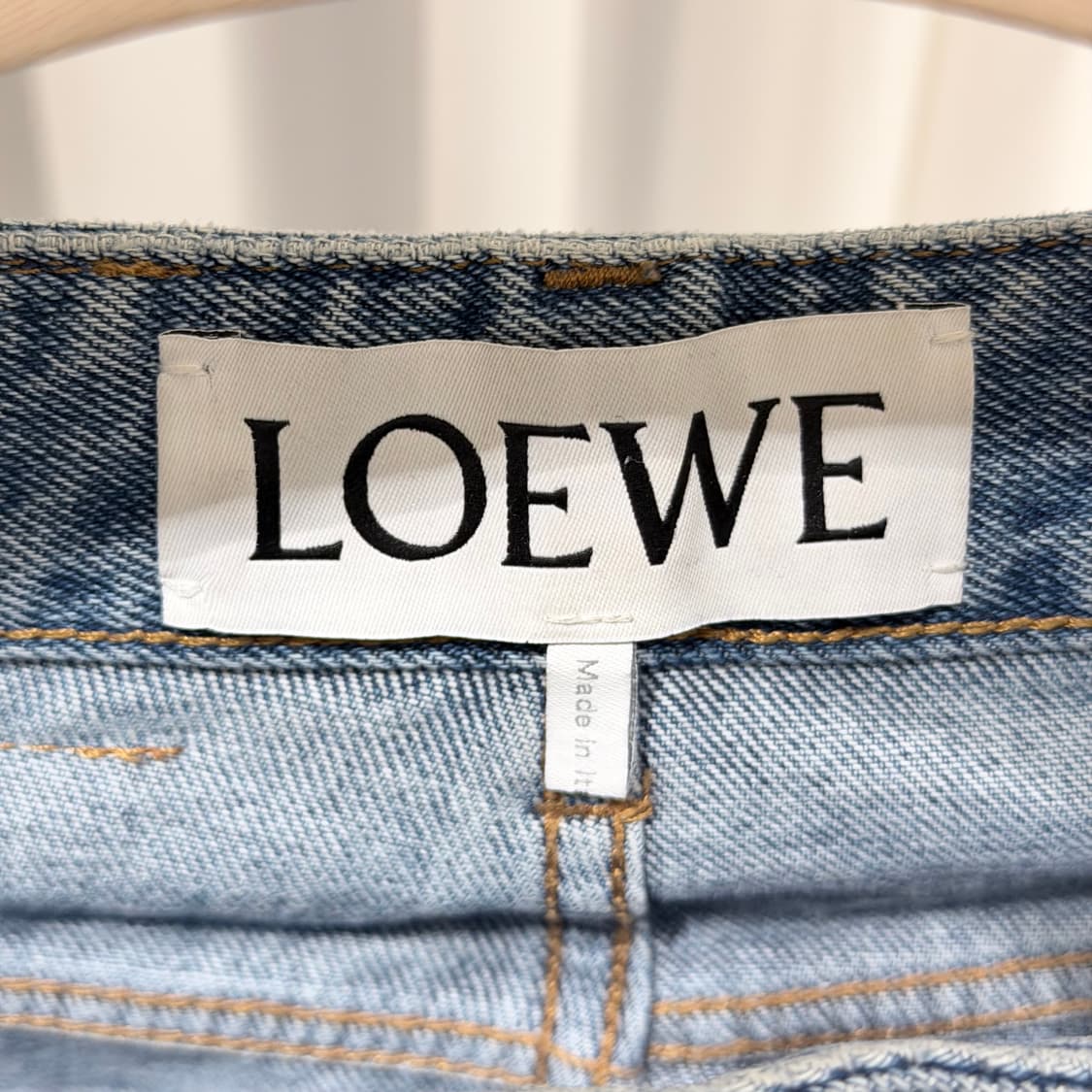 (A+/48) / 로에베 데님 아나그램 배기 데님 진 블루 상품이미지2