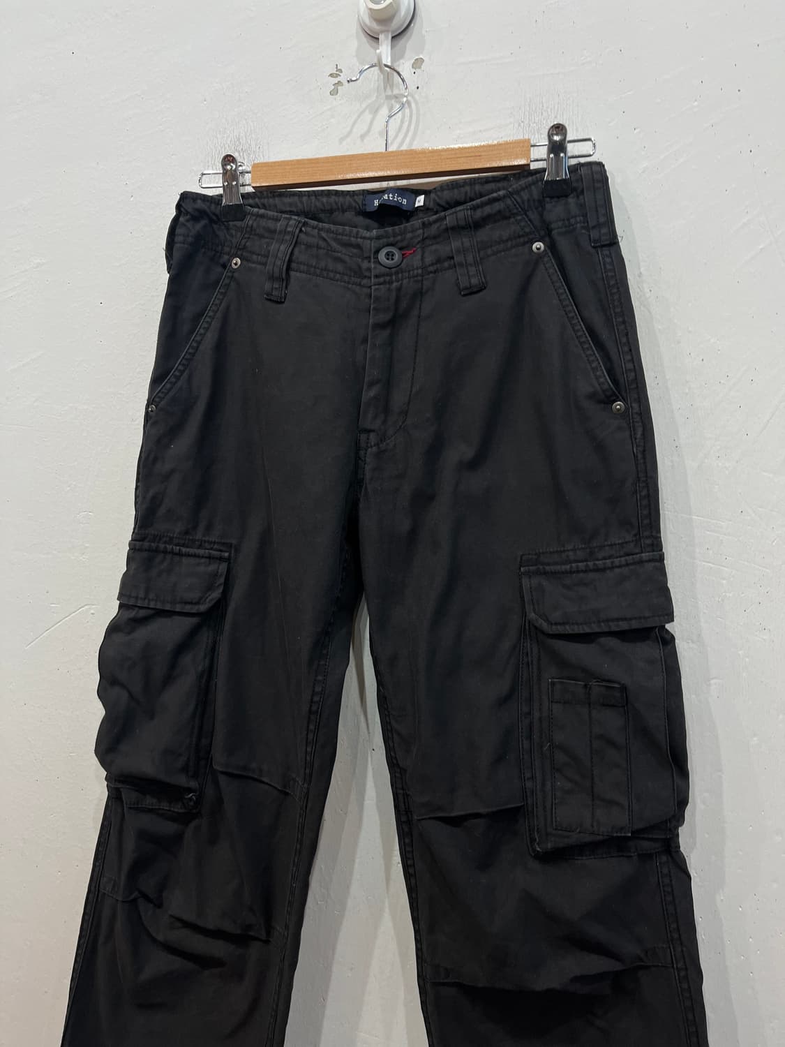 Halation JPN 워시드 블랙 카고팬츠  상품이미지3