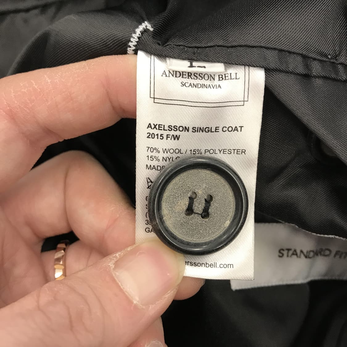 앤더슨벨  ANDERSSON BELL 싱글 모직코트 [L사이즈] 상품이미지8