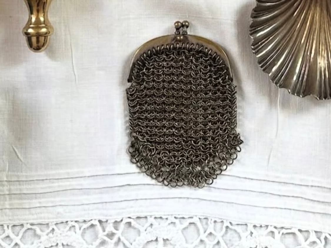 Vintage) 1950 metal coin purse 상품이미지2