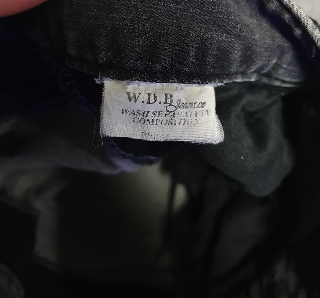 WBD진스 슬림핏 스판 바이크 데님팬츠 흑청 (31~32) 상품이미지4