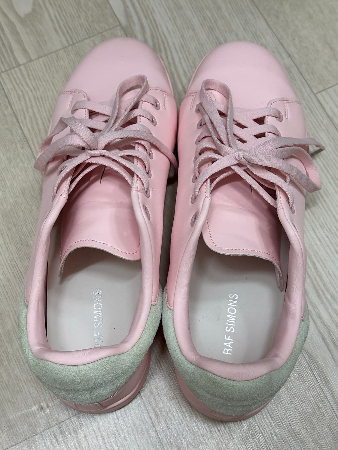 라프시몬스 라이트 핑크 스니커즈 44 사이즈 상품이미지2