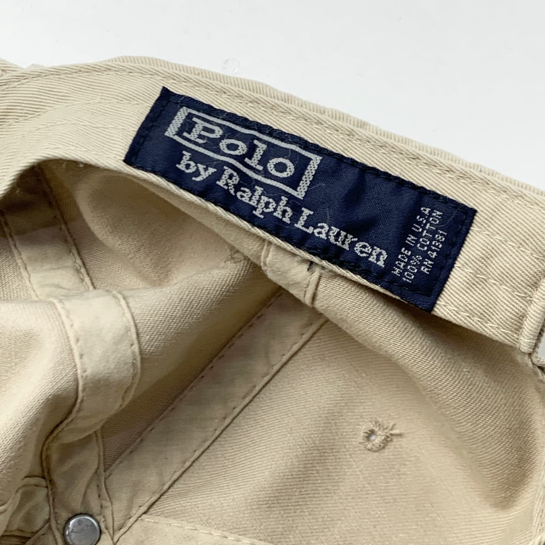 [OS/정품] 폴로 랄프로렌 베이지 남여공용 볼캡모자
 상품이미지7