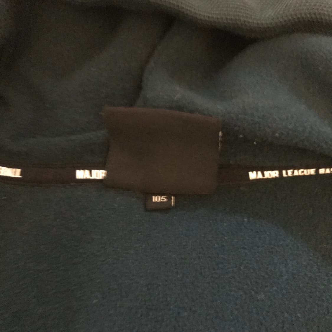 MLB 엠엘비 기모 다크그린 와플 후드집업 상품이미지6