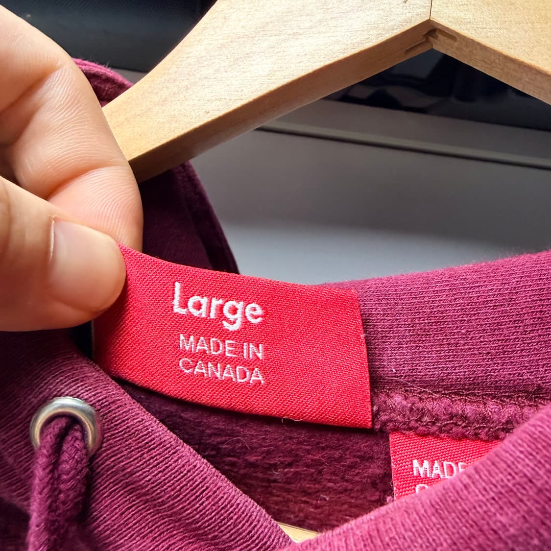 슈프림 알리 후드 버건디 상품이미지4