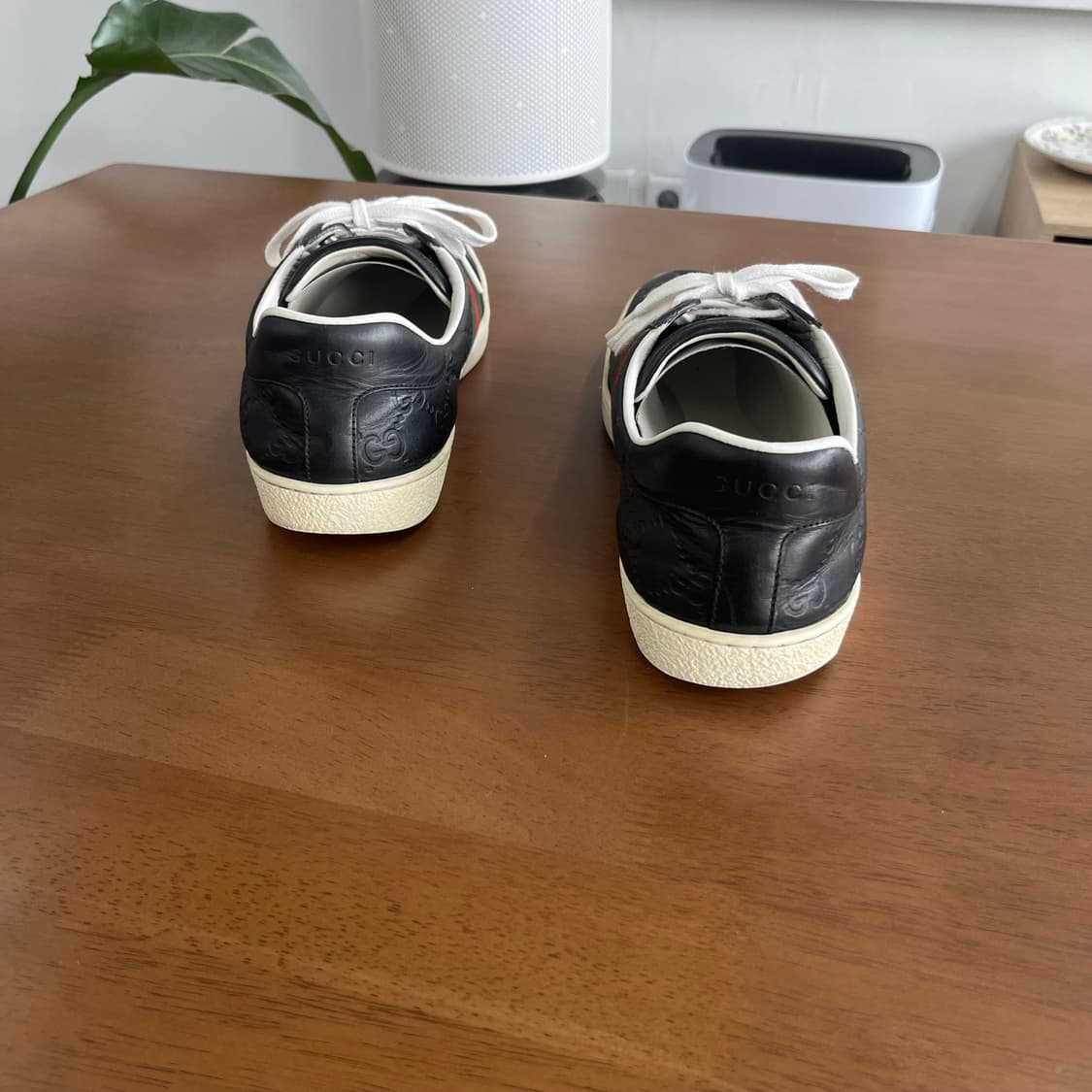 구찌 에이스 레더 스니커즈 Uk8 상품이미지4