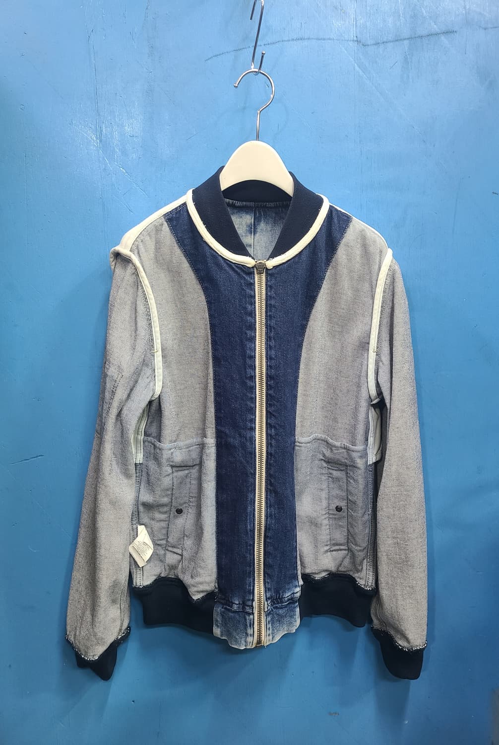 영국빈티지 페페진 ma-1항공데님봄버자켓 상품이미지7
