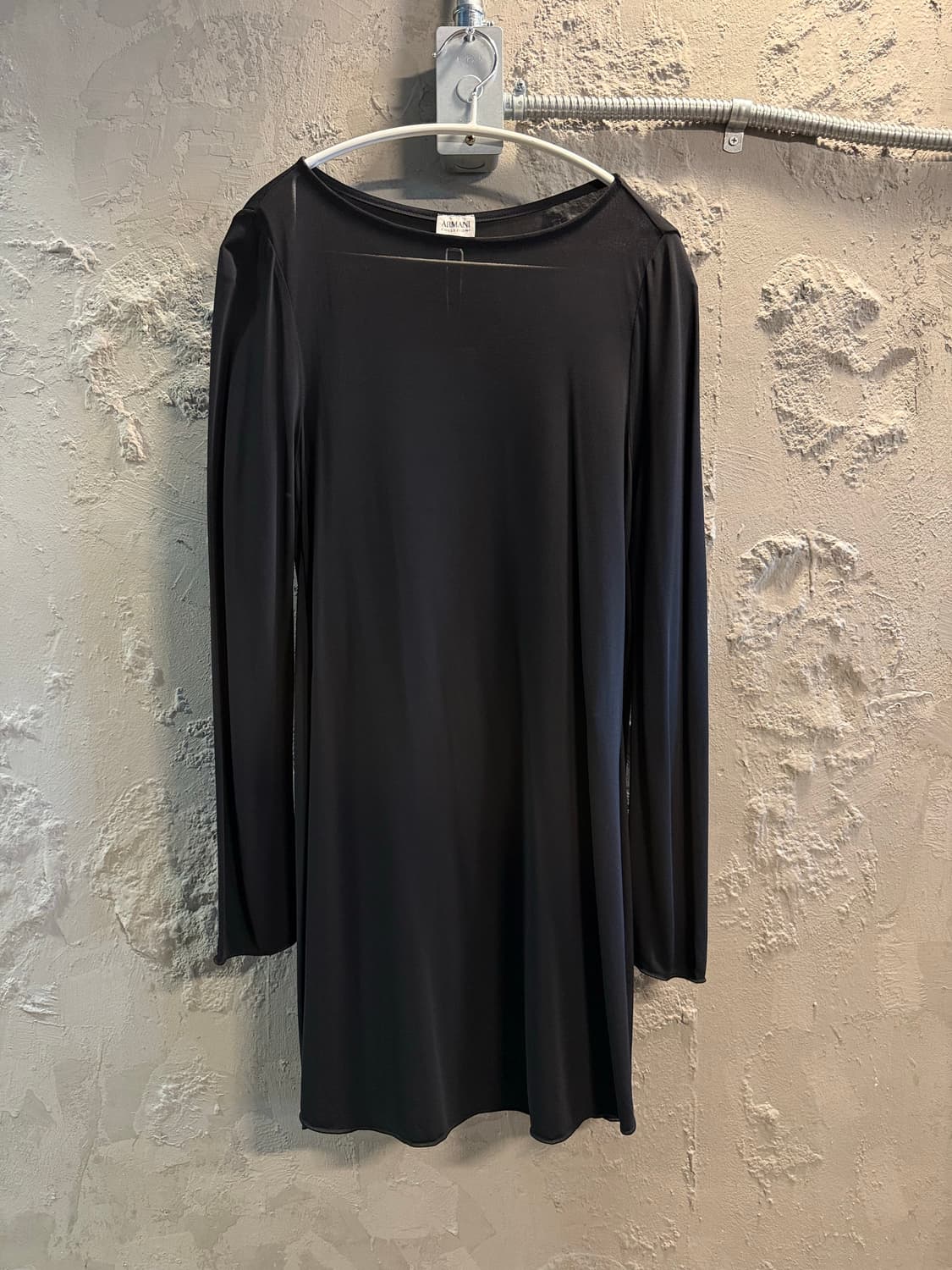 아르마니 꼴레지오니 ARMANI 백오픈 스트레치 원피스 블랙 40 상품이미지1