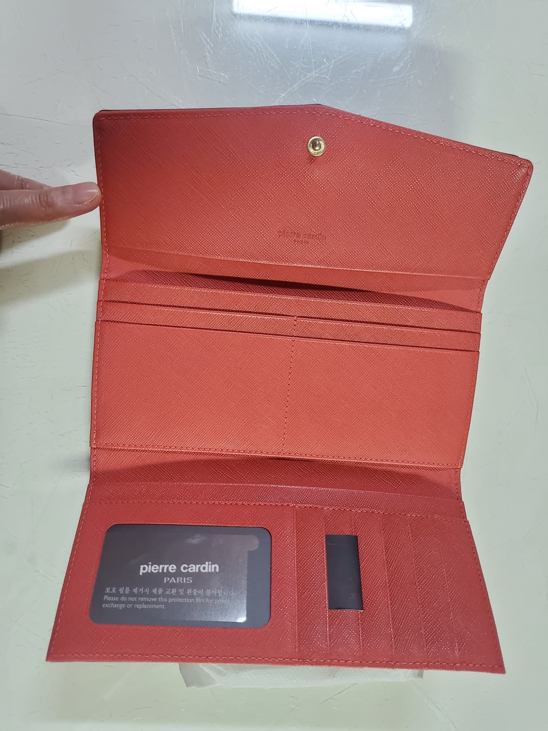 피에르가르뎅 브라운 패턴 장지갑 상품이미지4