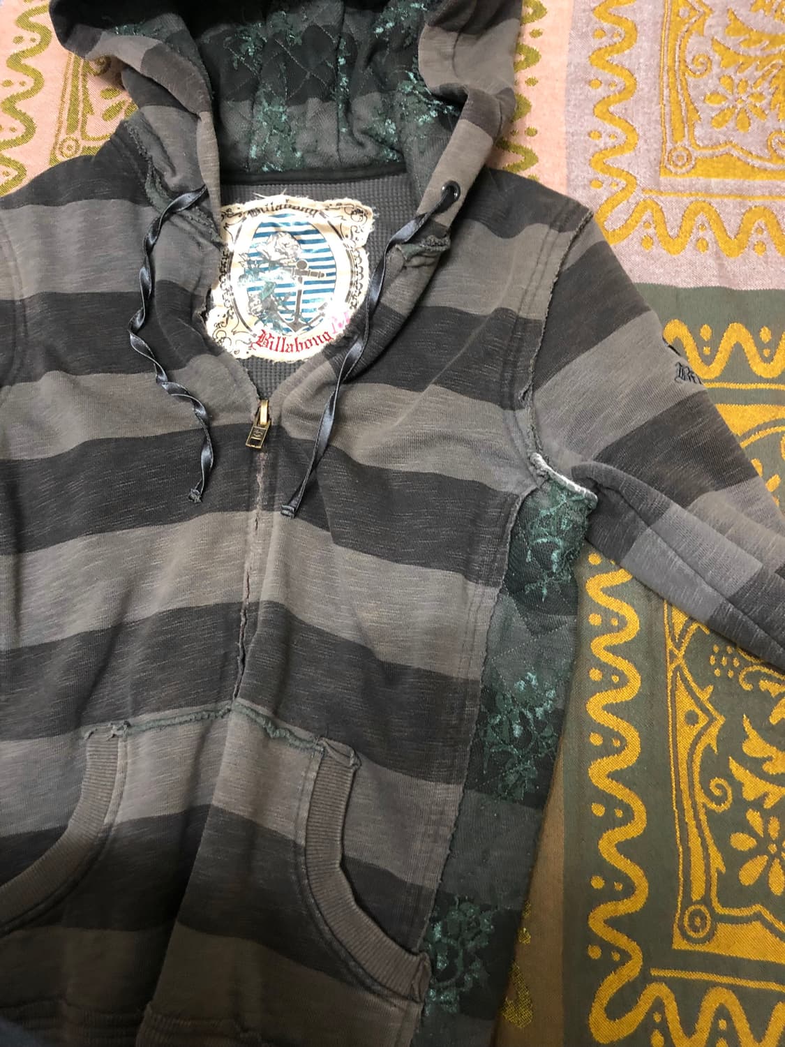 Billabong striped hood zipup 상품이미지4