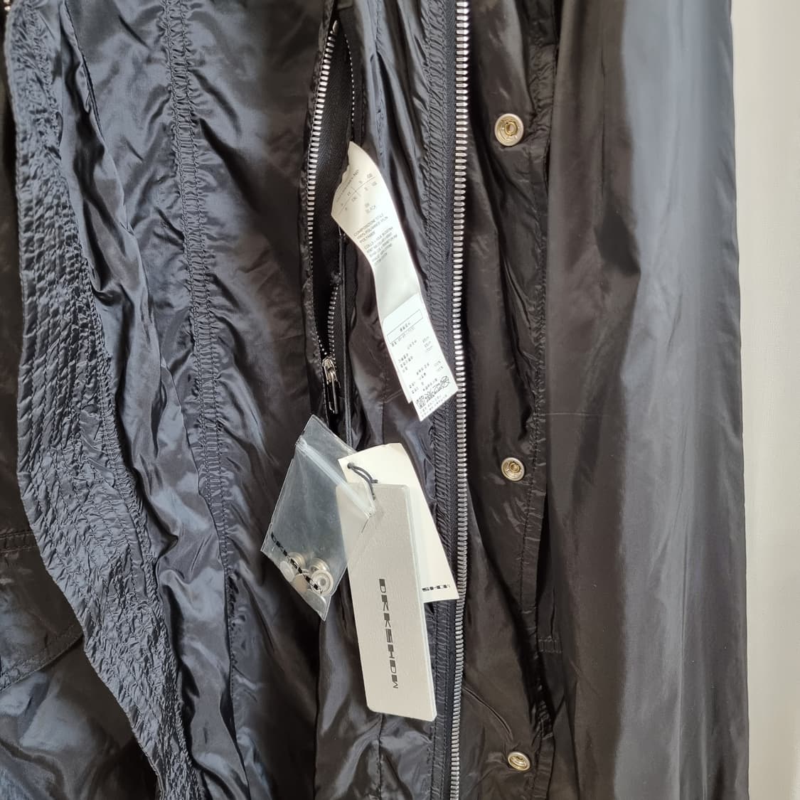 릭오웬스 다크쉐도우 19SS 바람막이 플라이트 자켓 (택달린새상품) 공용 상품이미지8