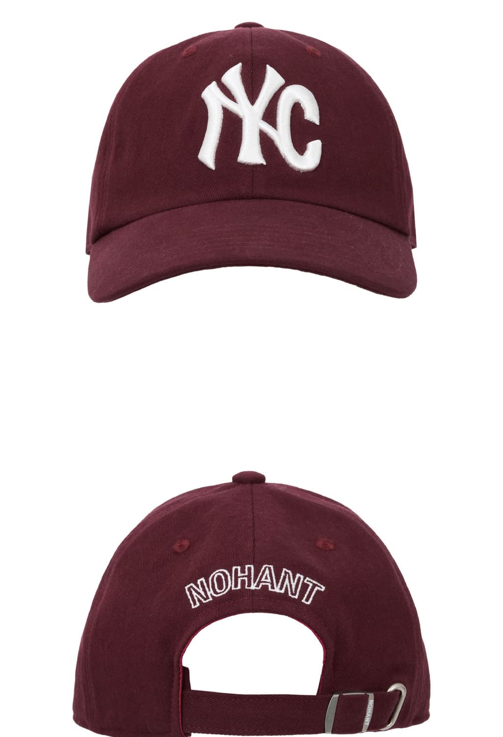 노앙 NYC 볼캡 버건디 상품이미지2