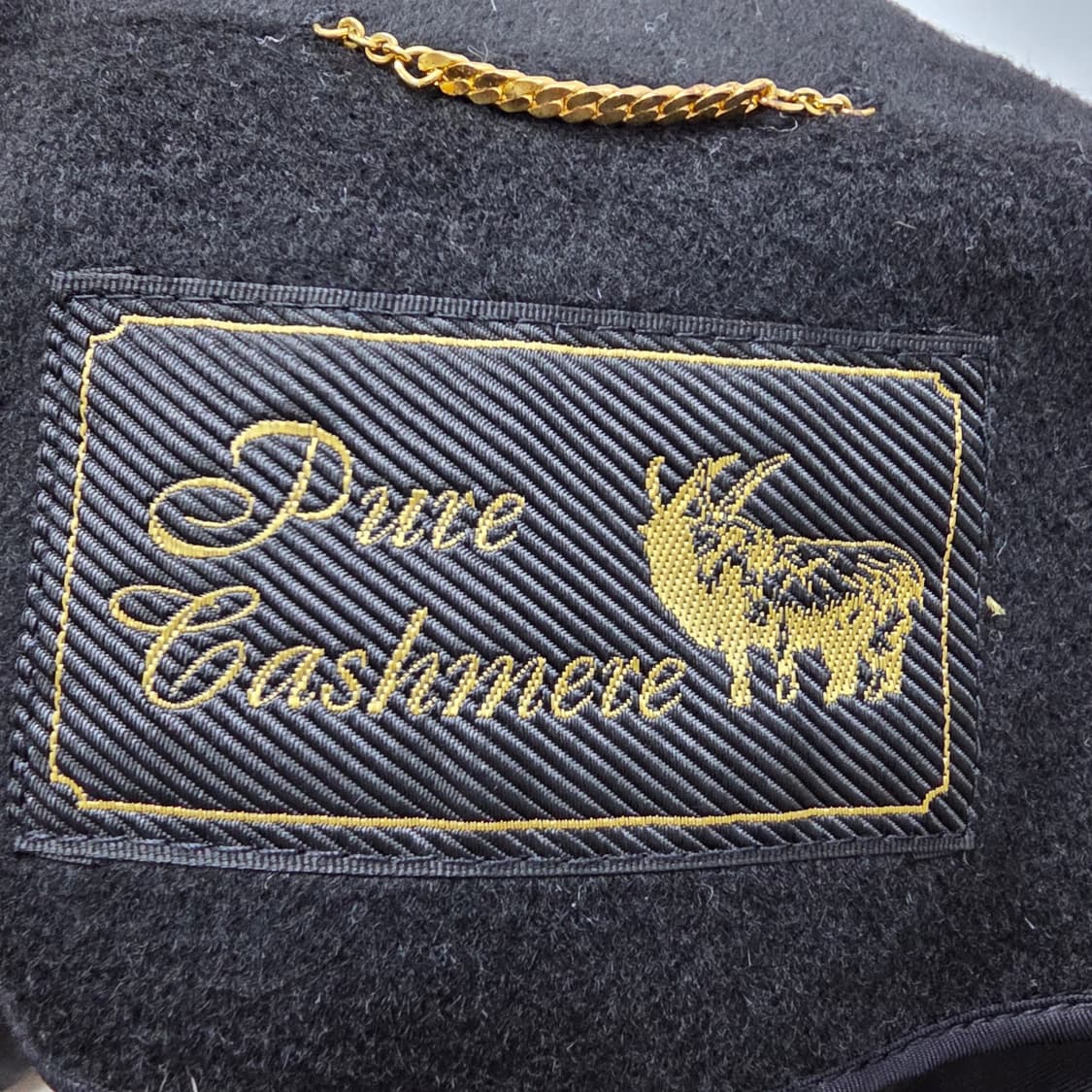 퓨어 캐시미어 100% 래글런 블랙 롱코트 상품이미지10