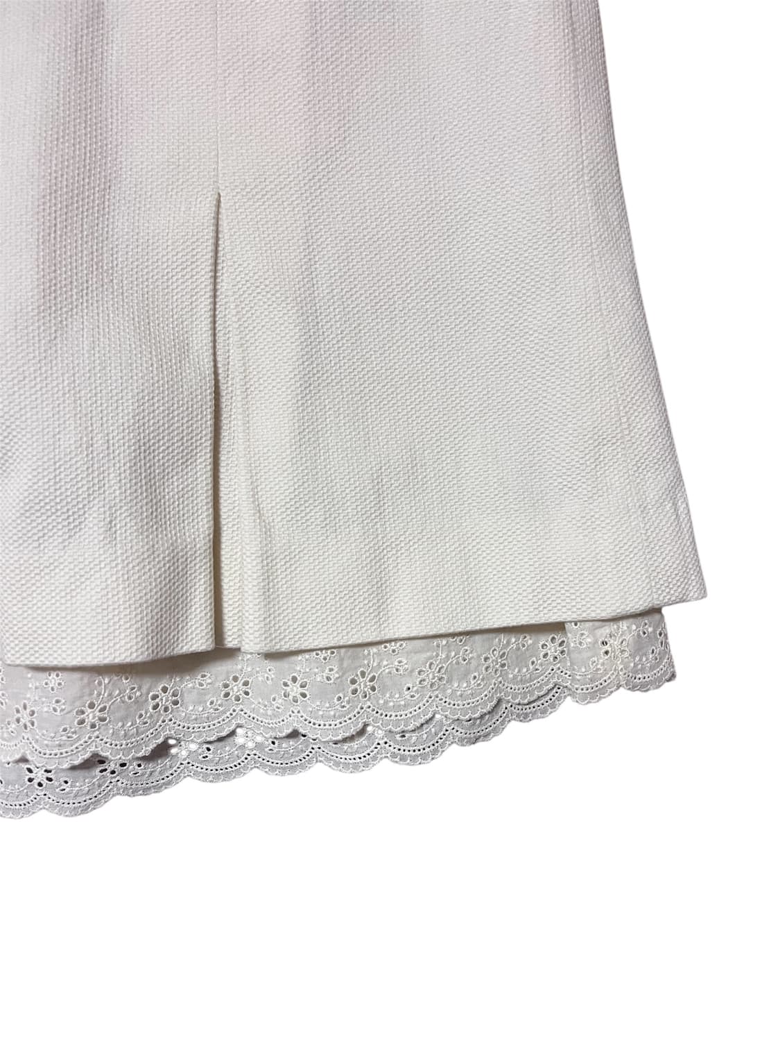 일본 빈티지 레이스 리본 미디 스커트 상품이미지2