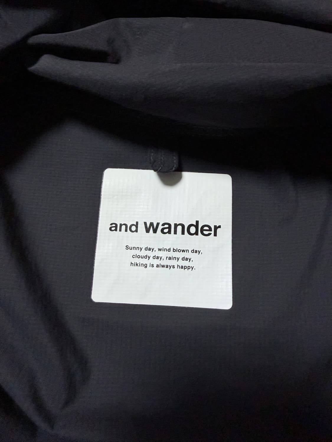 앤드원더 퍼텍스 자켓 블랙 상품이미지6