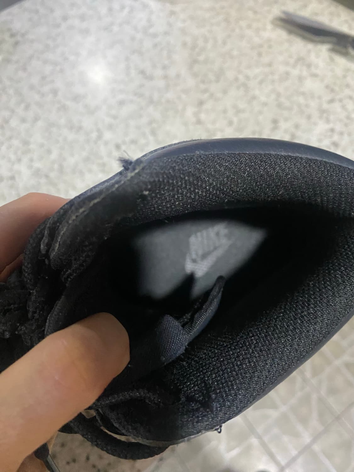 나이키 덩크 하이 블랙/화이트 상품이미지7