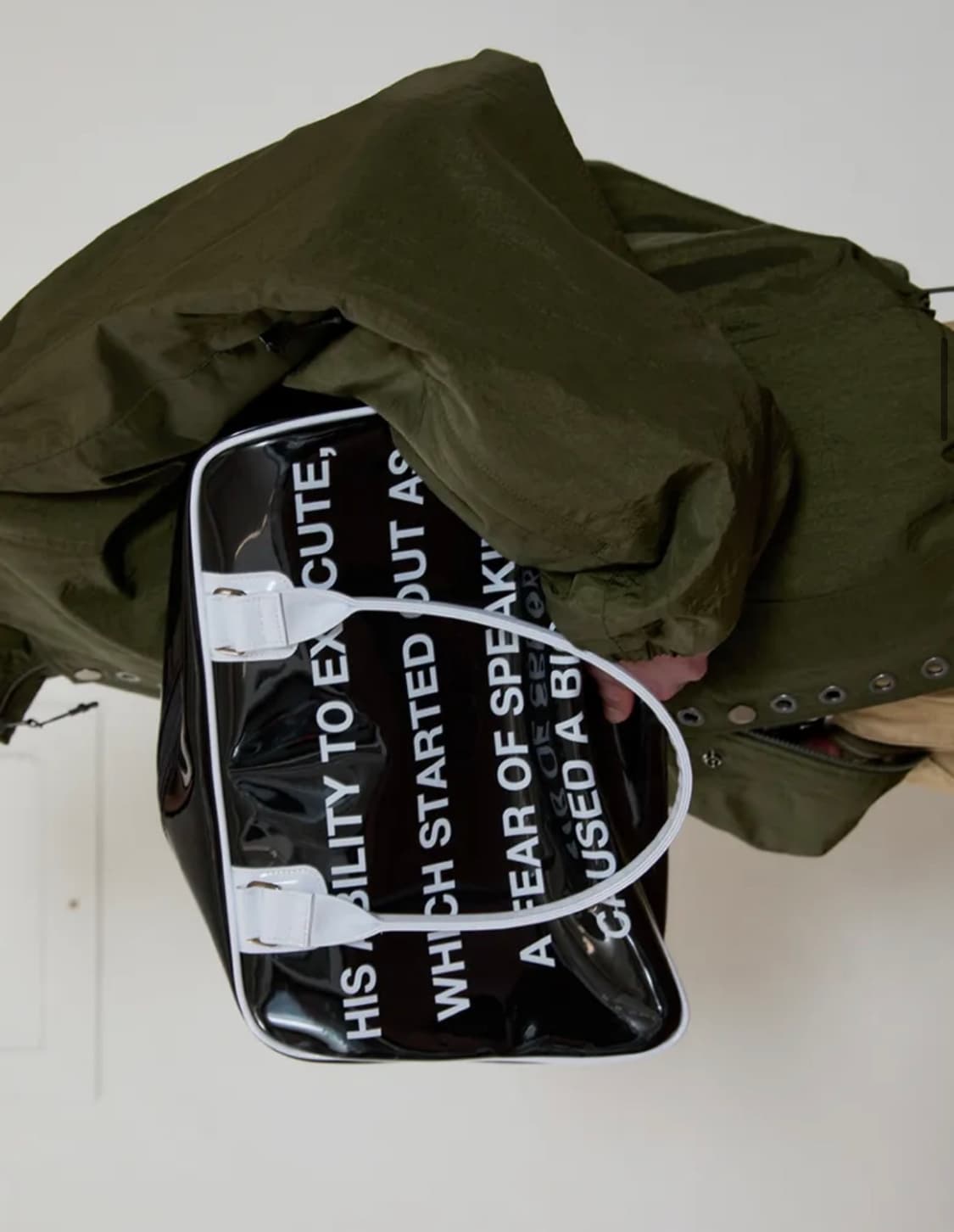 esc스튜디오 lettering bowling bag(black) 상품이미지1