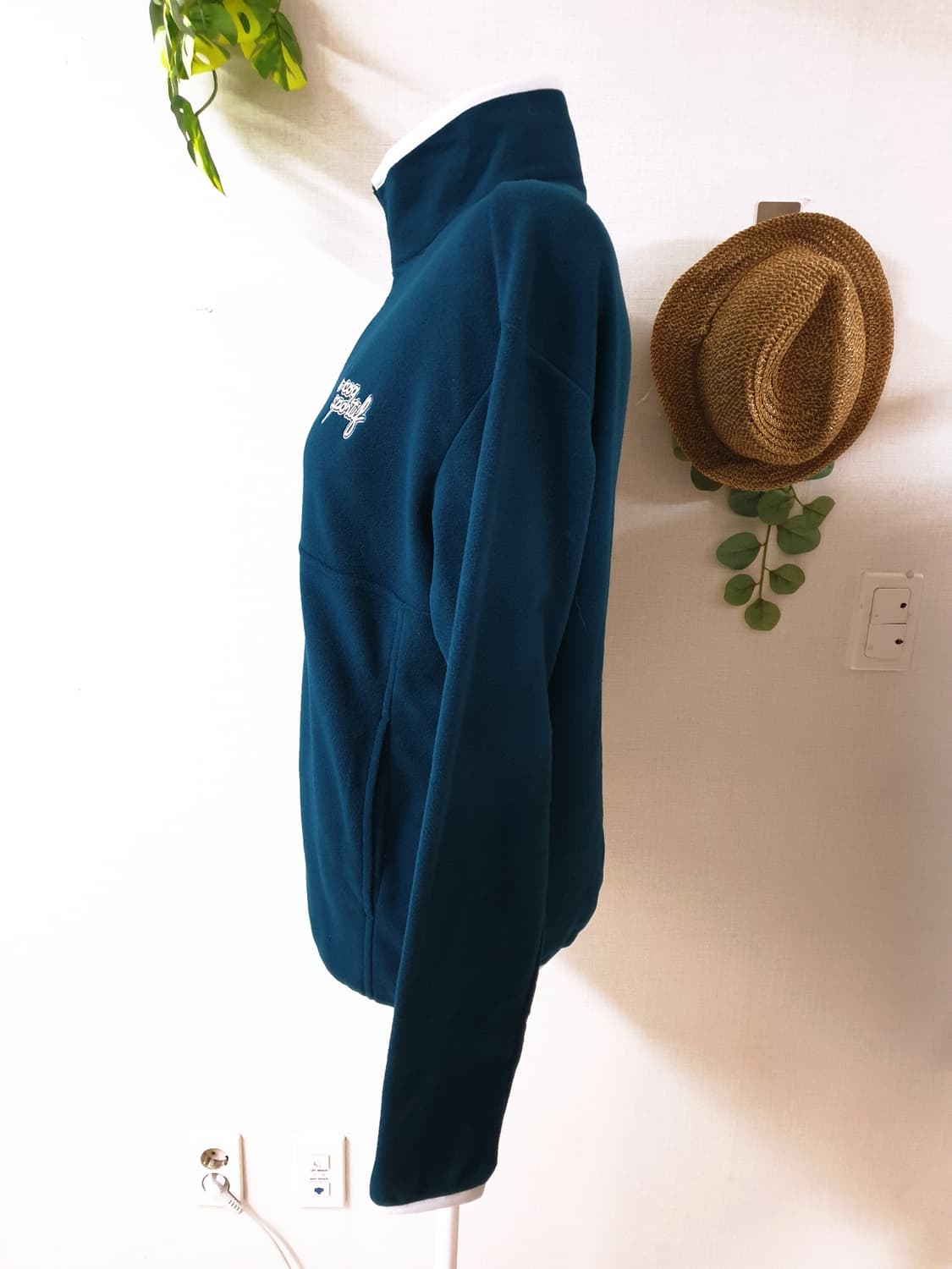 르꼬끄골프 24FW 남성후리스 아노락 티셔츠 95 청록  상품이미지6