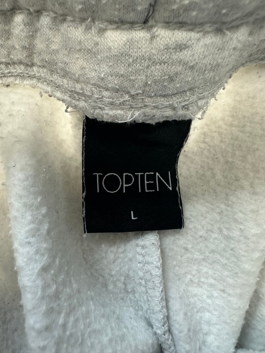 탑텐 기모 트레이닝 팬츠 그레이 상품이미지4