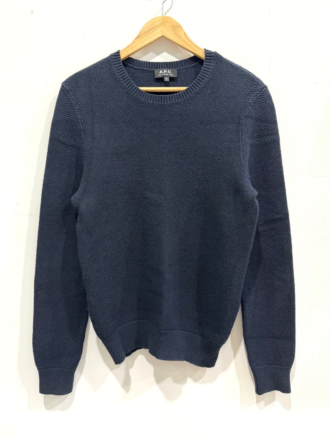 A.P.C. 네이비 니트 스웨터 S 상품이미지1