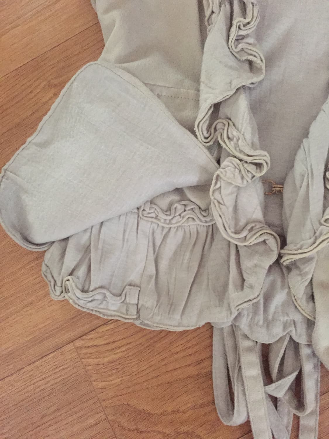 빈티지 카라 프릴 포켓 베스트 조끼 상품이미지4