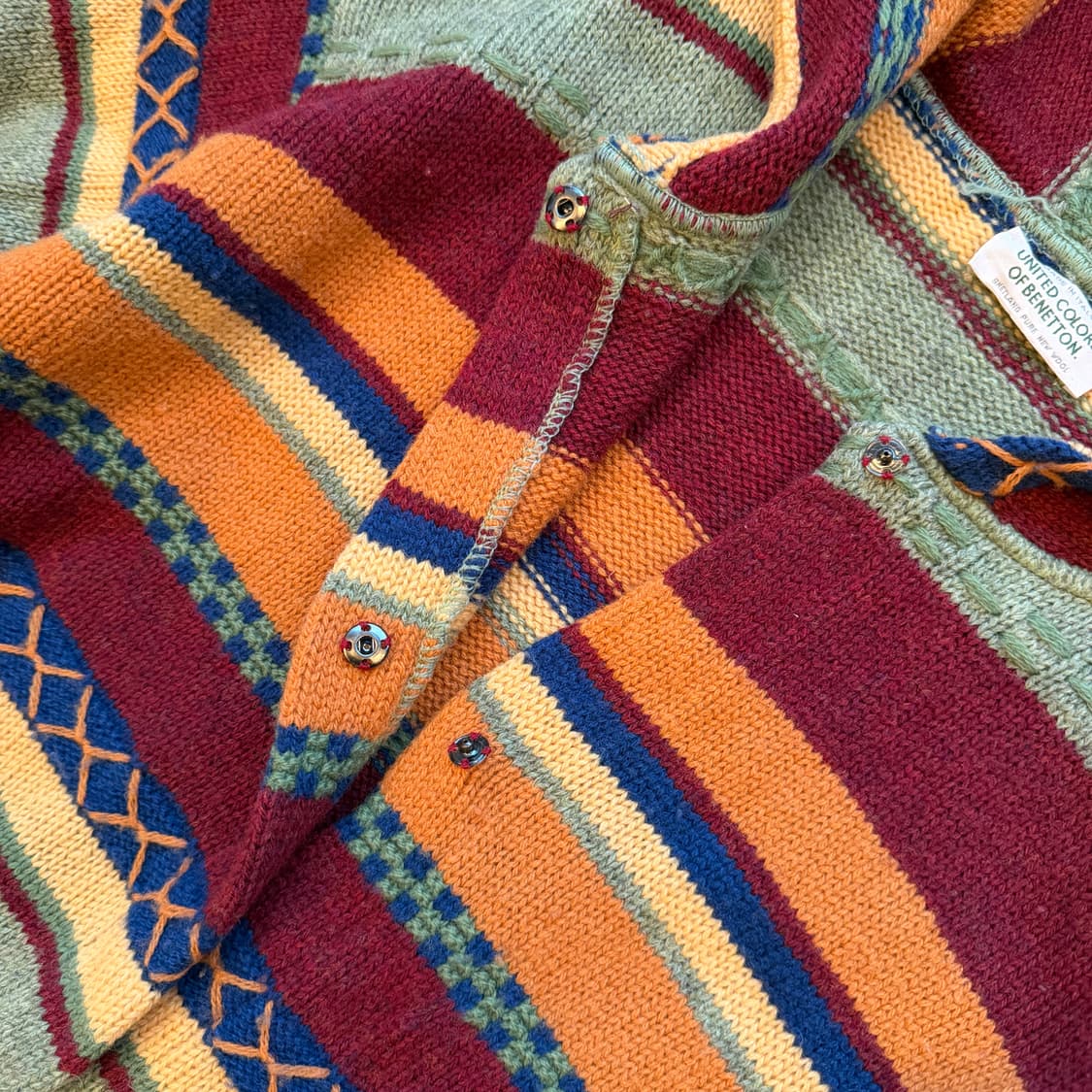 베네통 에스닉 스웨터 롱 가디건 상품이미지5