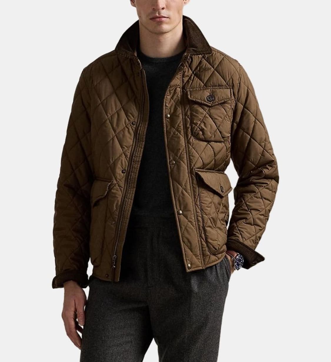 폴로/24fw 퀼팅자켓 다크 브라운/L 상품이미지1