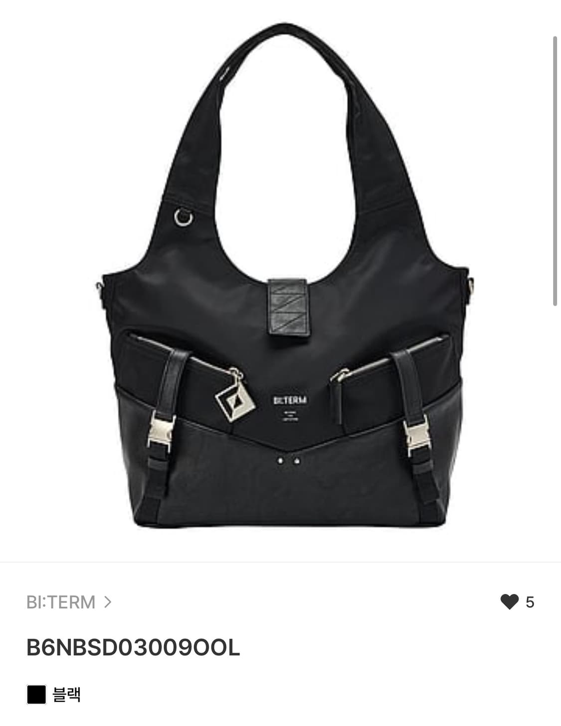 BI:TERM 숄더백 블랙 새상품 hi 상품이미지1