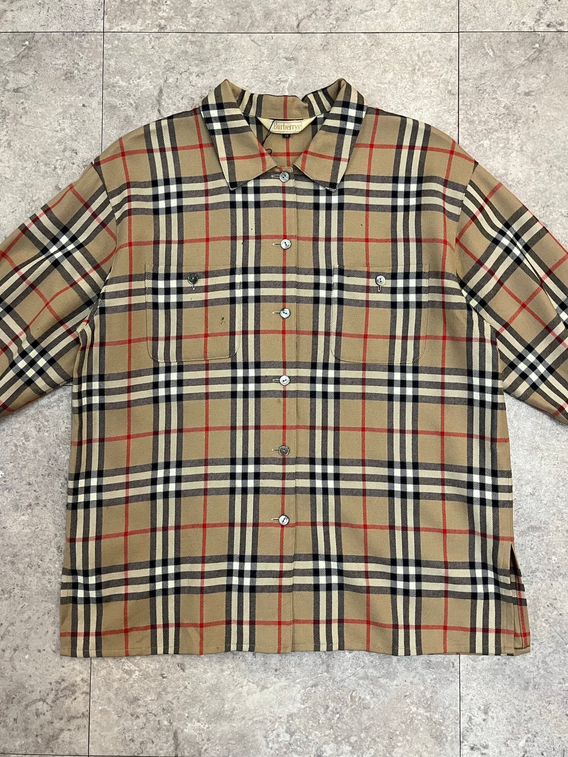 버버리 울 체크 셔츠 #csz3235 상품이미지4