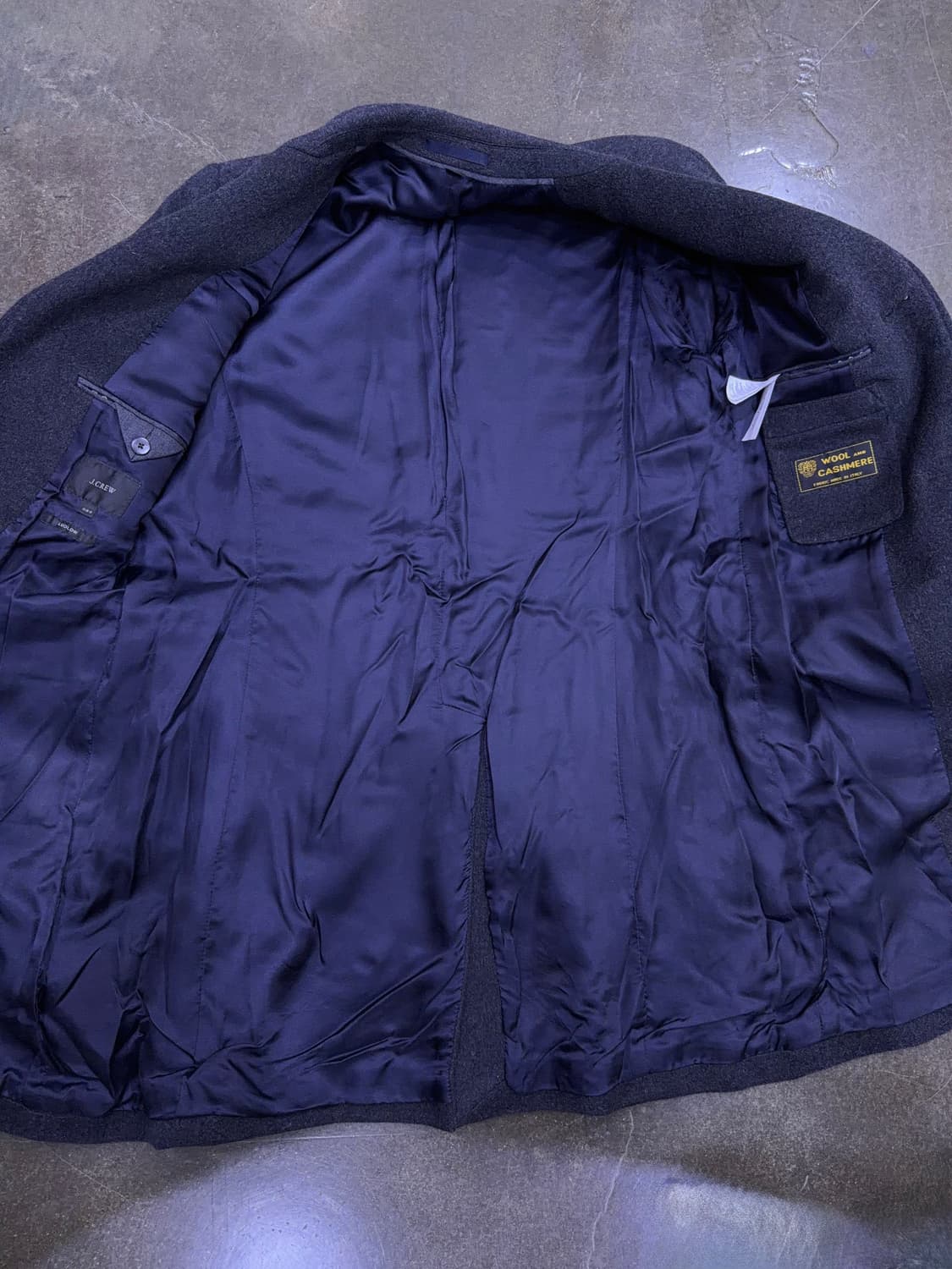 제이크루 Ludlow 이태리 메이드 울 캐시미어 싱글코트 차콜 38S 상품이미지7