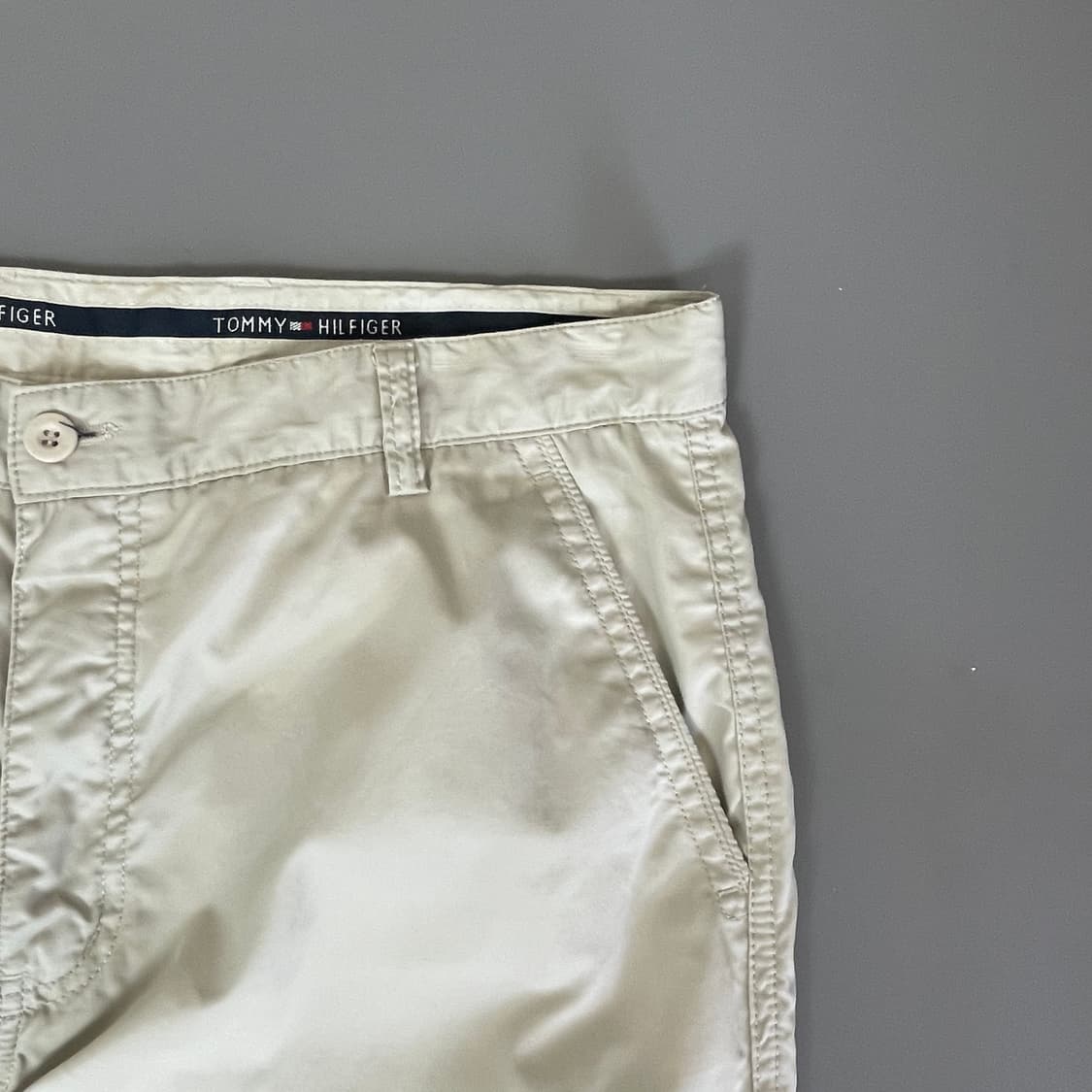 (36) 타미힐피거 연베이지 나일론 여름 팬츠 상품이미지3