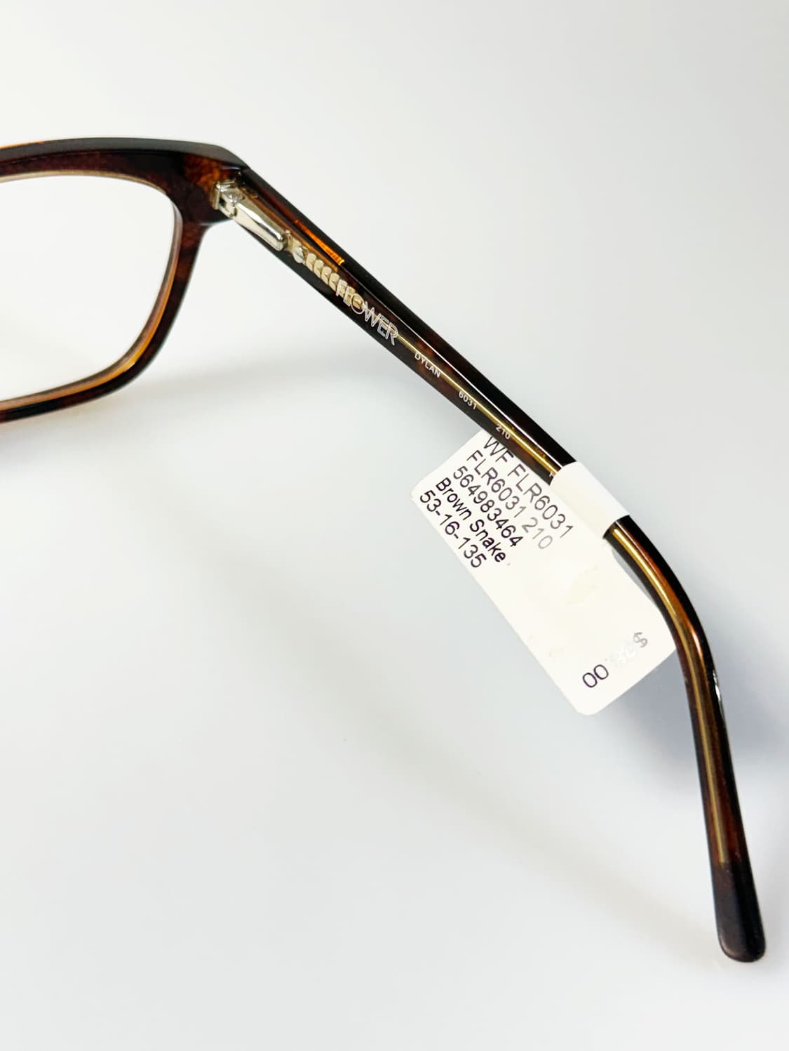 FLOWER 토터스쉘 뿔테 스퀘어 프레임 빈티지 안경 상품이미지6