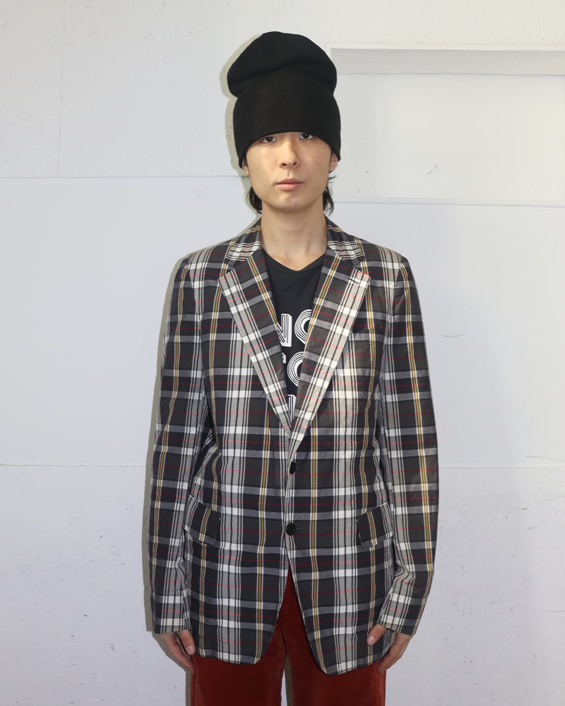 드리스 반 노튼 플레이드 체크 블레이저 상품이미지1