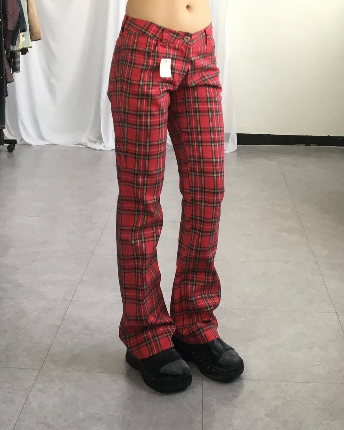 Check pattern cotton pants 상품이미지7