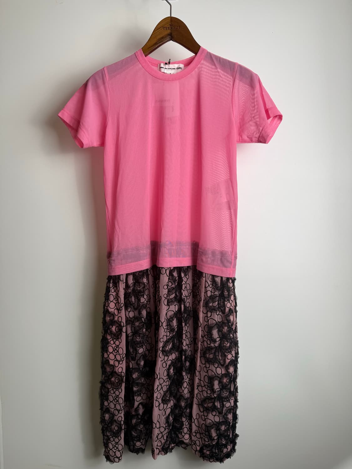 꼼데가르송 걸스 2023ss 티셔츠 자수 드레스  상품이미지2