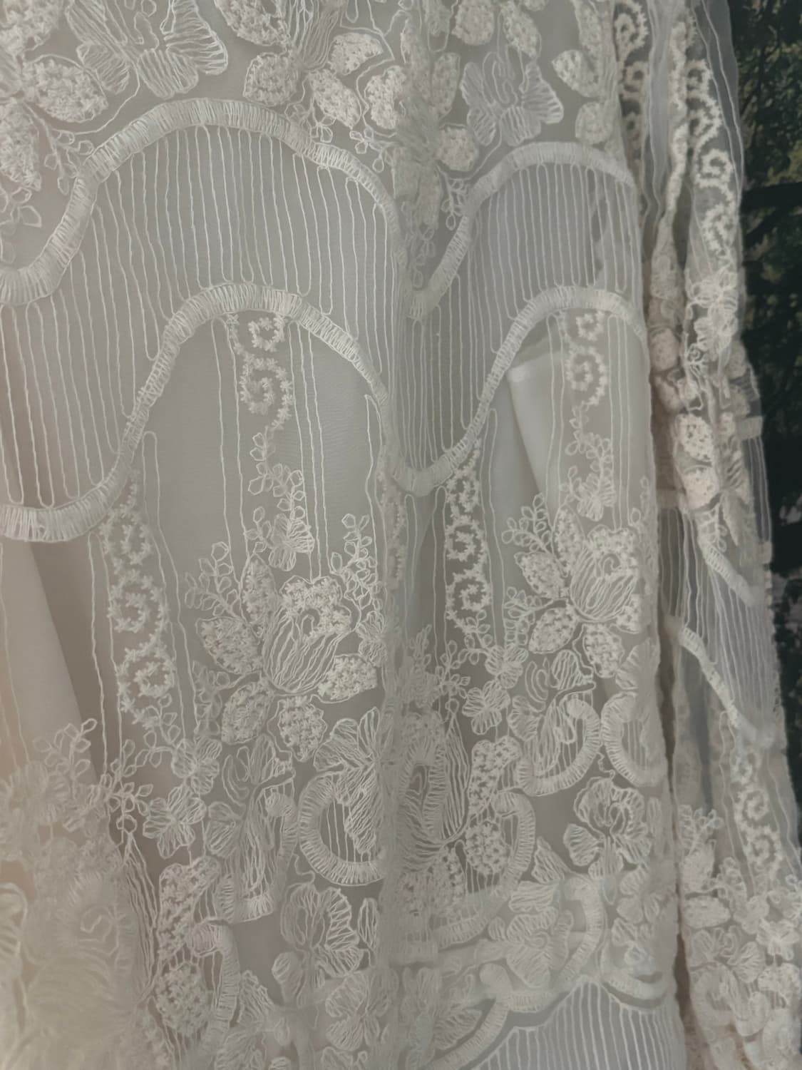 레이스 시스루 블라우스 여리핏 로맨틱 레이어드 상품이미지4