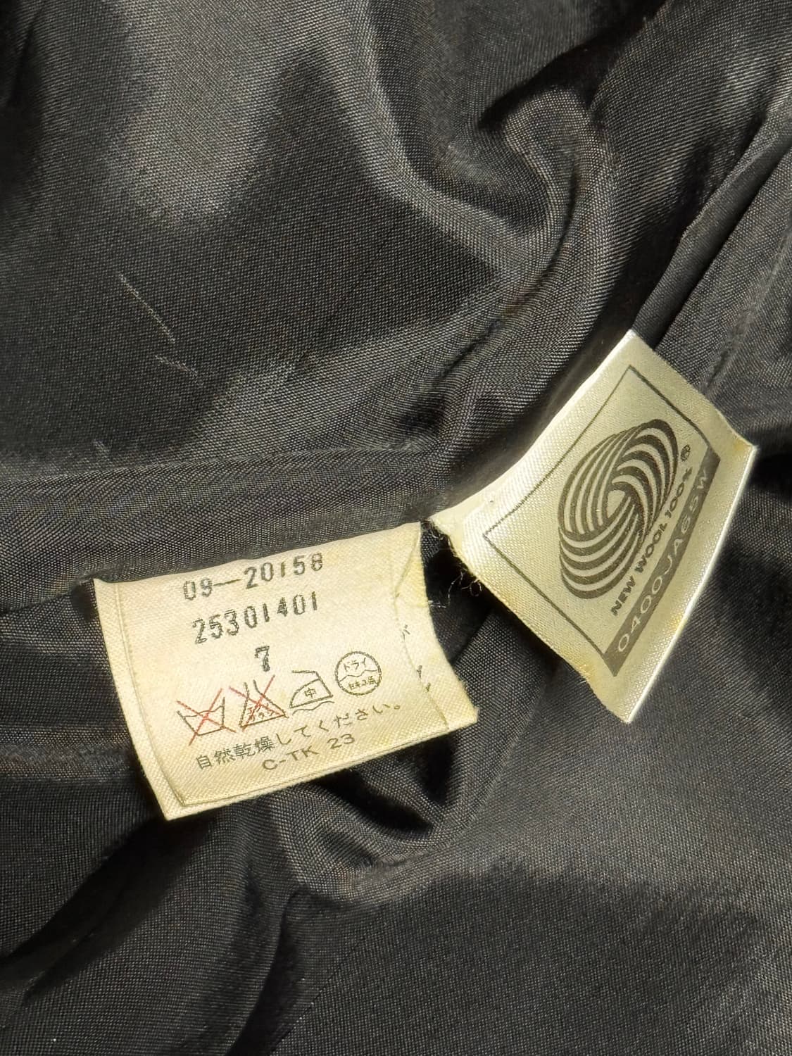 [S] 산요 쇼카이 캐시미어 100% 블랙 하프 코트 상품이미지5