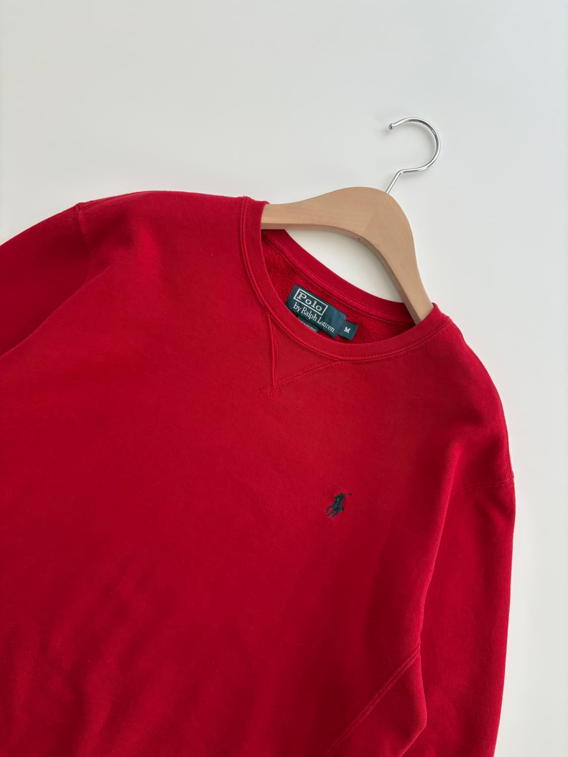 Polo 폴로 랄프로렌 레드컬러 코튼 맨투맨 상품이미지4