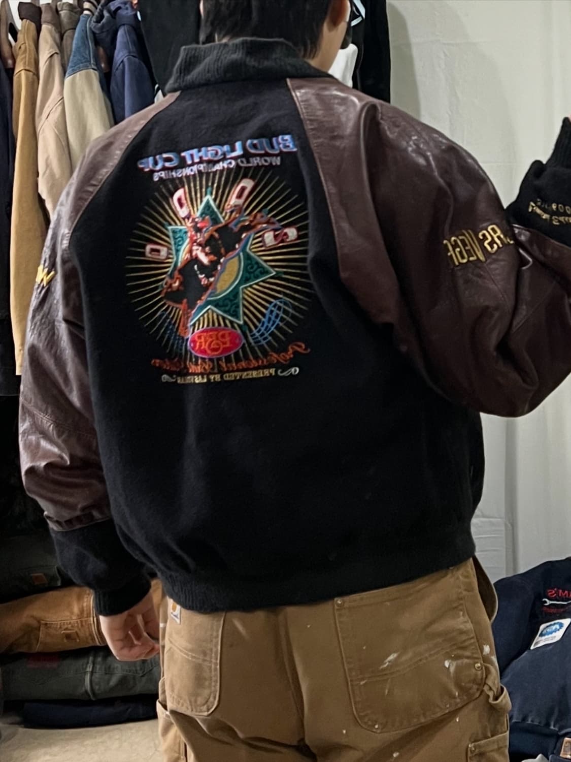 90s Cripple Creek 로데오 바시티자켓 상품이미지1