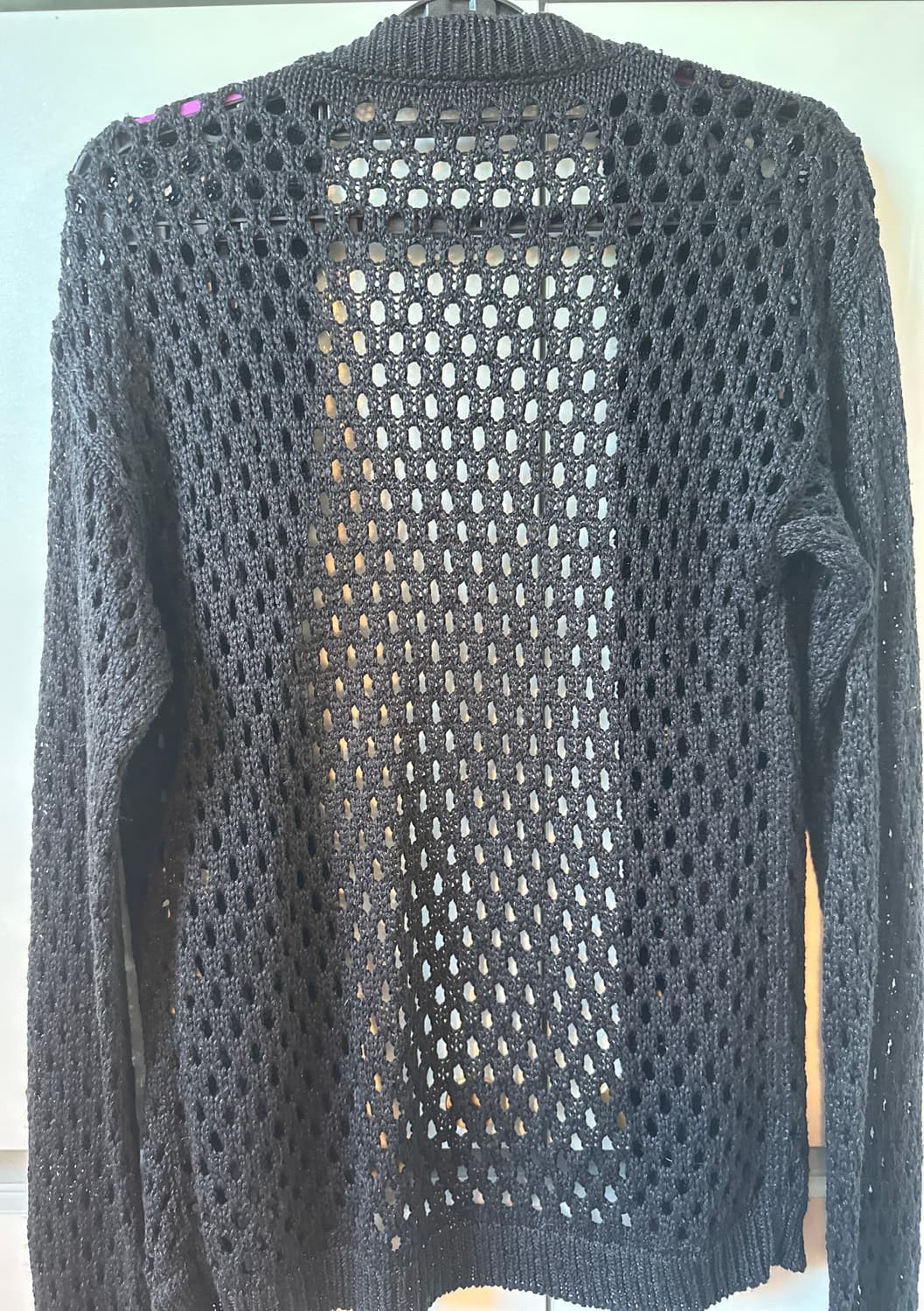 시슬리 블랙 망사 가디건 상품이미지5