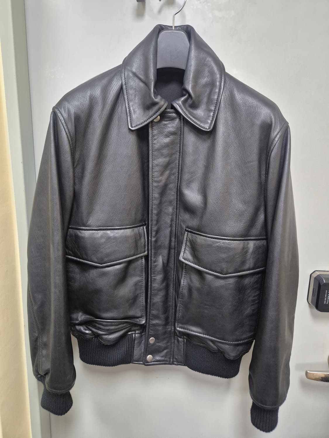 ZARA 자라 A2 가죽자켓 블랙 상품이미지1