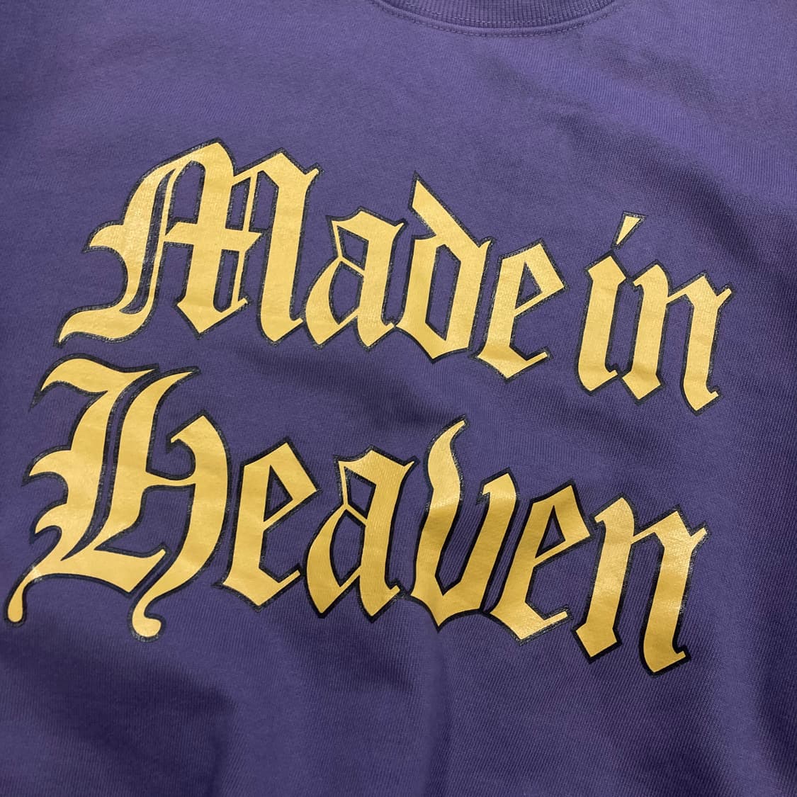 스컬프터 퍼플 컬러 빅로고 맨투맨 상품이미지2