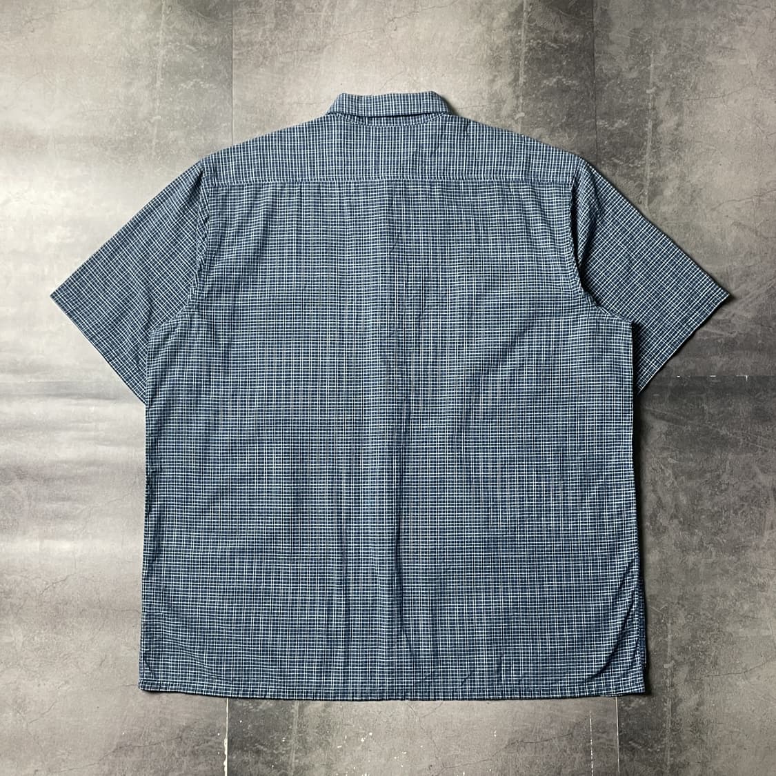 DICKIES 디키즈 빈티지 블루 체크 반팔 워크 셔츠 A00959 상품이미지7